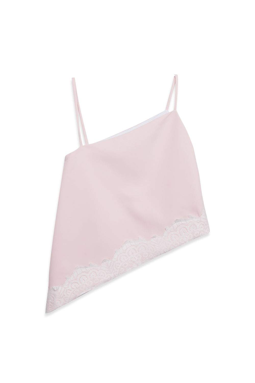 Asymmetrical lace top